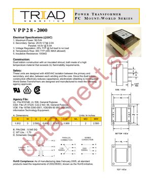 VPP28-2000 datasheet  